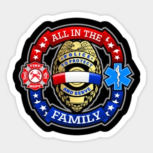 ALL IN THE FAMILY Sticker